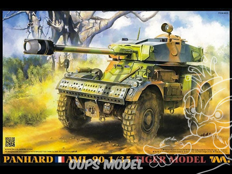 Tiger Model maquette militaire 4635 Panhard AML-90 Armée Française - Véhicule blindé Français 1/35