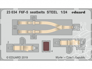 Eduard photodecoupe avion 23034 Harnais métal F6F-5 Hellcat Airfix 1/24