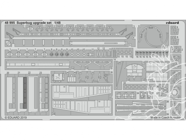 EDUARD photodecoupe avion 48995 Set amélioration Superbug Eduard 1/48