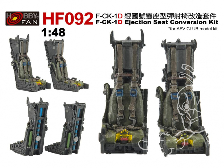 Hobby Fan HF092 kit de conversion Kit de conversion de siège éjectable F-CK-1D pour kit AFV Club 1/48