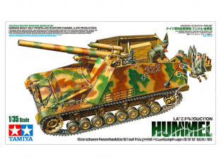 TAMIYA maquette militaire 35367 HUMMEL ALLEMAND CANON AUTOMOTEUR ALLEMAND (PRODUCTION TARDIVE) 1/35