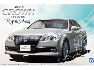 Aoshima maquette voiture 08454 Toyota Crown Hybrid Royal Saloon AWS210 1/24