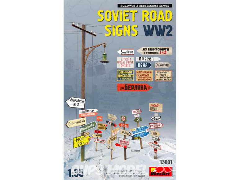 Mini Art maquette militaire 35601 panneaux indicateurs de route SOVIETIQUES WW2 1/35