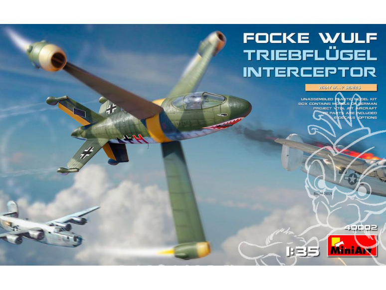 Mini Art maquette avion 40002 FOCKE WULF INTERCEPTEUR TRIEBFLUGEL 1/35