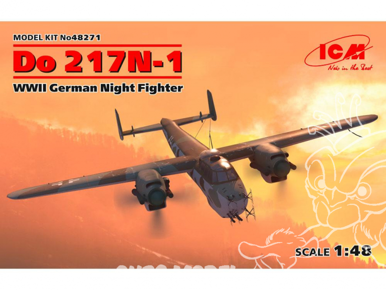 Icm maquette avion 48271 Do 217N-1 chasseur de nuit allemand de la seconde guerre mondiale (100% nouveaux moules) 1/48