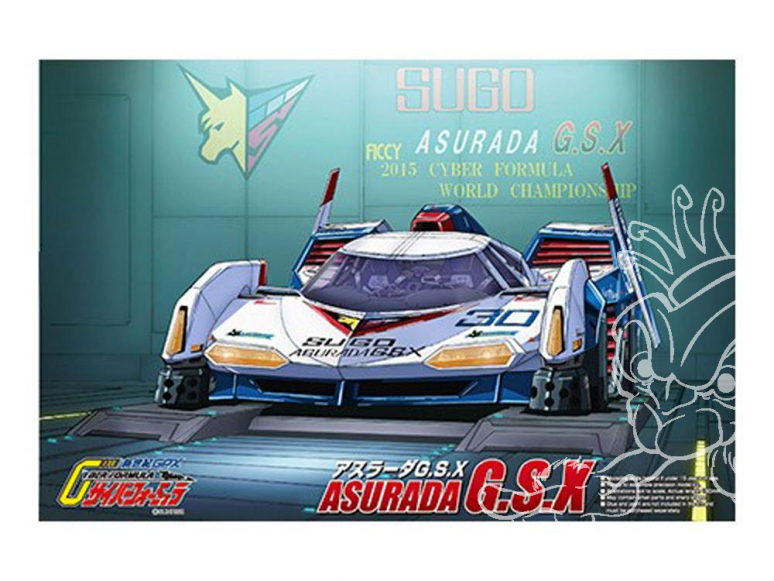 Aoshima maquette voiture 15407 Sugo Asurada GSX 1/24