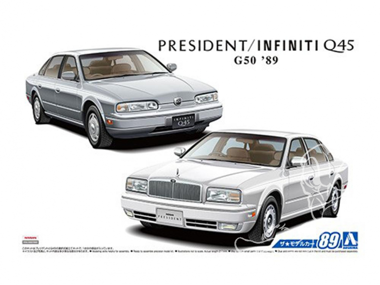 Aoshima maquette voiture 56424 Nissan G50 President / Infinity Q45 1989 1/24