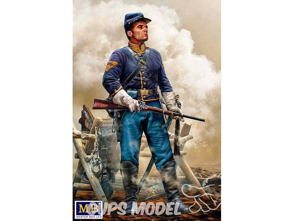 FIGURINE Soldat Militaire Guerre De Sécession Yankee Nord Bleu