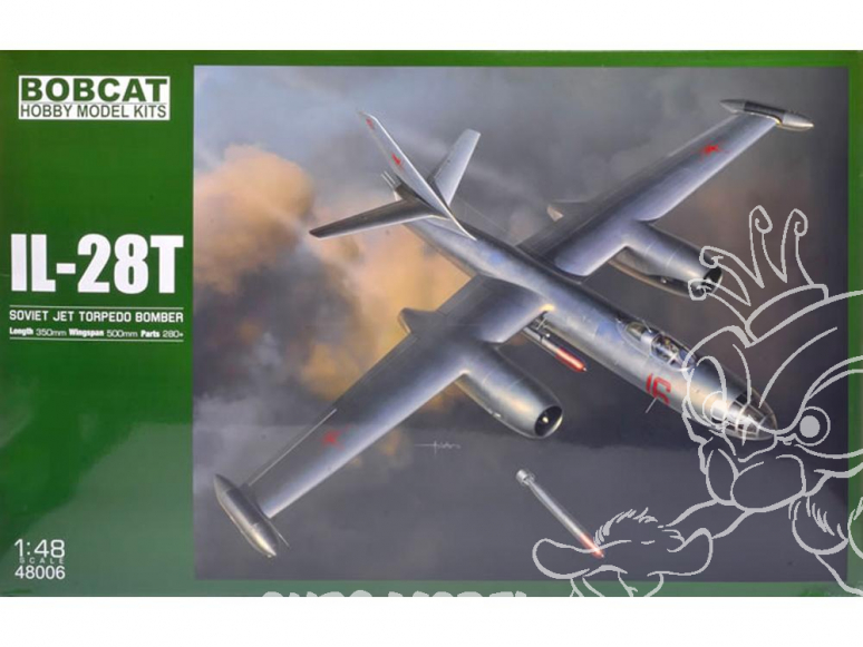 Bobcat Hobby Model Kits 48006 Ilyushin Il-28T Bombardier a torpilles soviétique 1/48