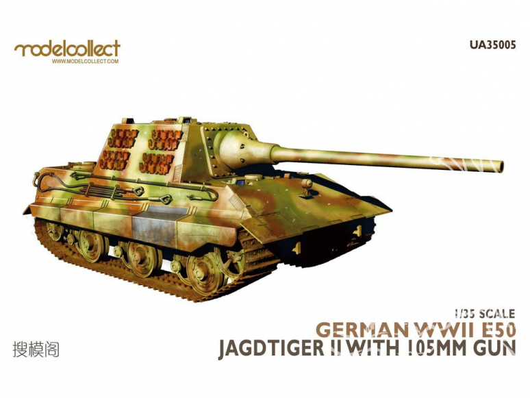 Modelcollect maquette militaire 35005 Jagdtiger II allemand de la seconde guerre mondiale 1/35