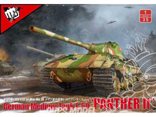 Modelcollect maquette militaire 35001 Char moyen allemand E-50 Panther III 1/35