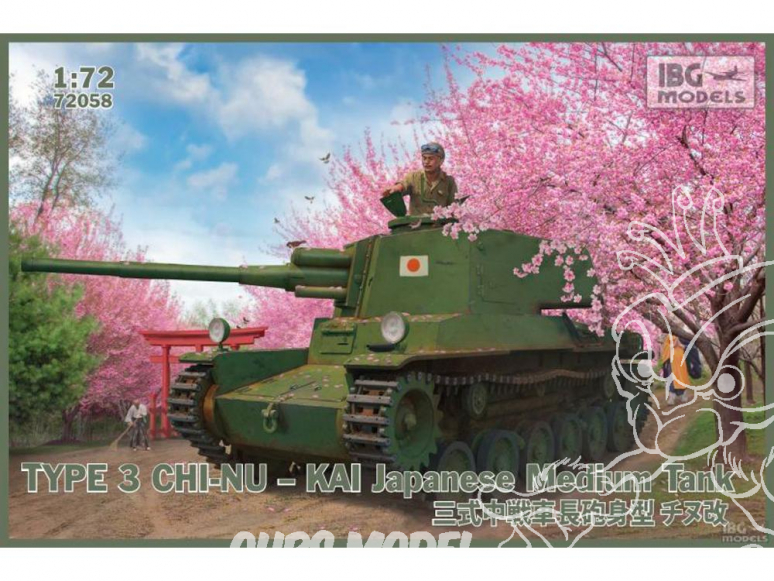 IBG maquette militaire 72058 Char moyen japonais type 3 CHI-NU KAI 1/72