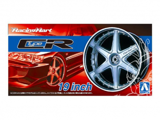 Aoshima maquette voiture 53935 Jantes Racing Hart Type CR 19" et pneus 1/24