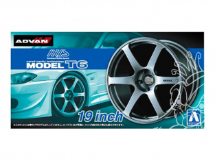 Aoshima maquette voiture 53799 Jantes Advan AVS Model T6 19" et pneus 1/24