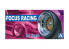 Aoshima maquette voiture 53744 Jantes Focus Racing 14&quot; et pneus 1/24