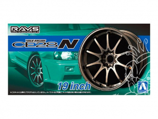 Aoshima maquette voiture 53911 Jantes Rays Volk Racing CE28N 19" et pneus 1/24