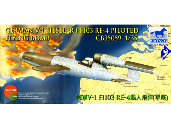 Bronco maquette avion 35059 FIESELER Fi-103 RE-4 V-1 1/35