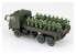 Aoshima maquette militaire 012093 JAPAN AUTO-DEFENSE CAMION TYPE 73 avec 20 figurines d&#039;infanterie 1/72