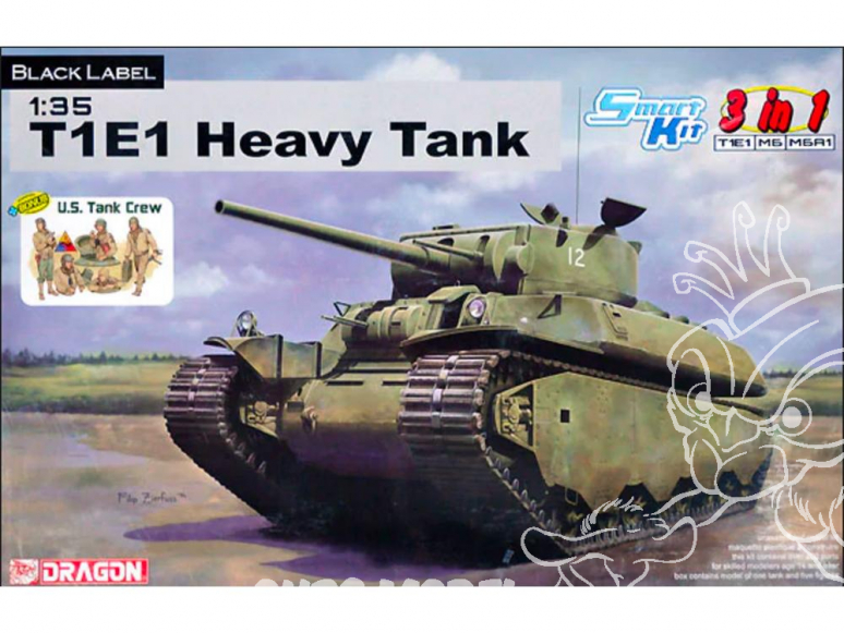 Dragon maquette militaire 6936 Char lourd T1E1 (3 en 1) Série Black Label 1/35