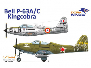 Dora Wings maquette avion DW14401 Bell P-63A/C Kingcobra 2 en 1 1/144