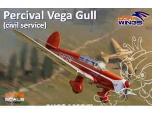 Dora Wings maquette avion DW72002 Percival Vega Gull (Service civil) 1/72