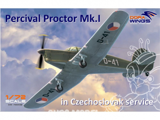 Dora Wings maquette avion DW72003 Percival Proctor Mk.I en Service Tchécoslovaque 1/72
