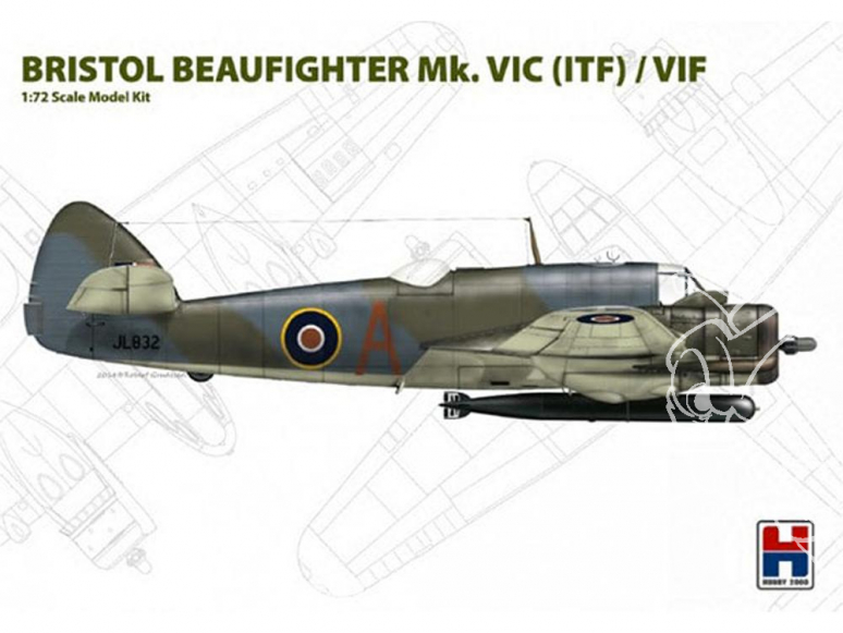Hobby 2000 maquette avion 72004 Bristol Beaufighter Mk.VIC (ITF) / VIF 1/72