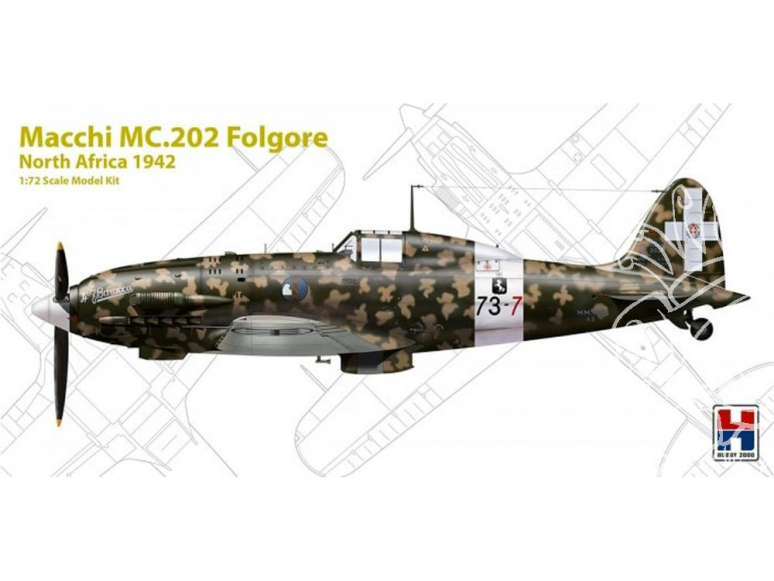 Hobby 2000 maquette avion 72006 Macchi MC.202 Folgore Afrique du Nord 1942 1/72
