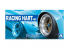 Aoshima maquette voiture 53775 Jantes Racing Hart (4H) 14&quot; et pneus 1/24