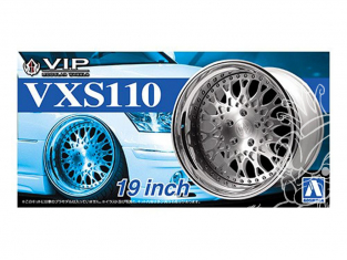 Aoshima maquette voiture 52464 Jantes VIP Modular VXS110 19" et pneus 1/24