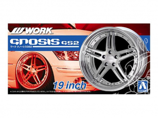 Aoshima maquette voiture 52440 Jantes Work Gnosis GS2 19" et pneus 1/24