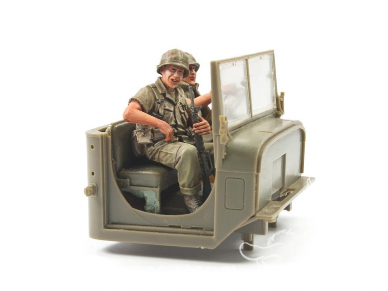 Hobby Fan kit personnages HF747 US ARMY M54 ÉQUIPE DE CONDUCTEUR DE CAMION DE 5 TONNES AU VIETNAM 1/35