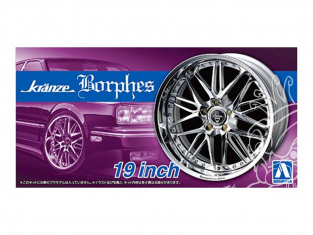 Aoshima maquette voiture 55281 Jantes Kranze Borphes 19" et pneus 1/24