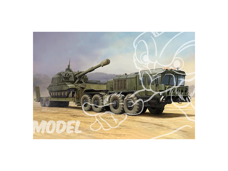 TRUMPETER maquette militaire 01039 Russie KZKT-7428 semi-remorque et remorque KZKT-9101 1/35