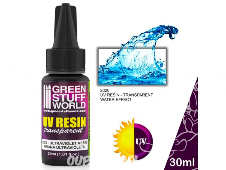 Green Stuff 503791 Résine Ultraviolette 30ml Effet d'Eau