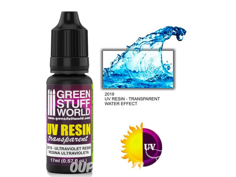 Green Stuff 503784 Résine Ultraviolette 17ml Effet Eau