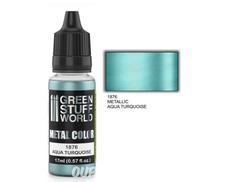 Green Stuff 502350 Peinture metallisee AQUA TURQUOISE