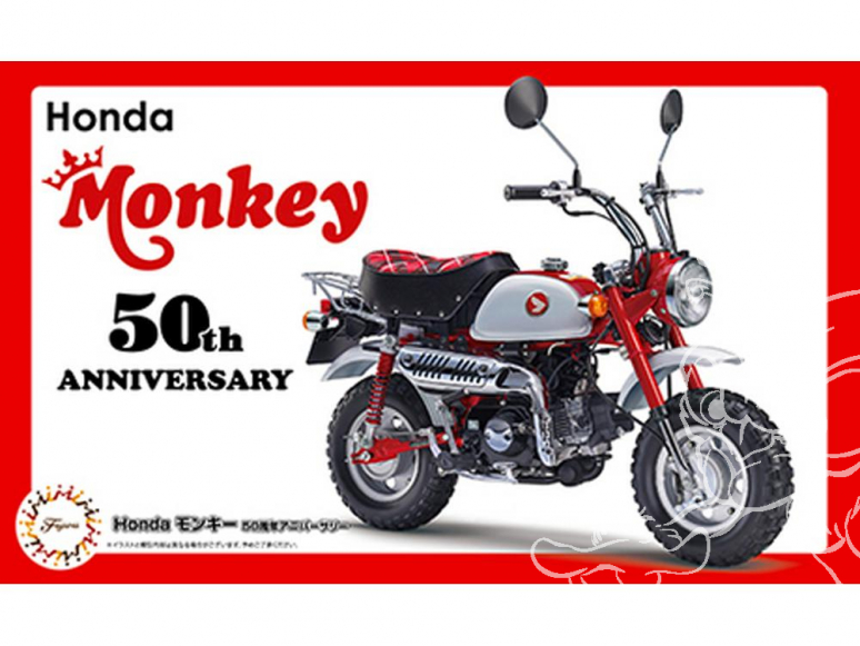 Fujimi maquette moto 141749 Honda Monkey 50eme Anniversaire 1/12