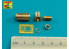 Aber 35L265 Frein de bouche sur canon pour canon antichar PAK 44 Krupp 12,8cm 1/35