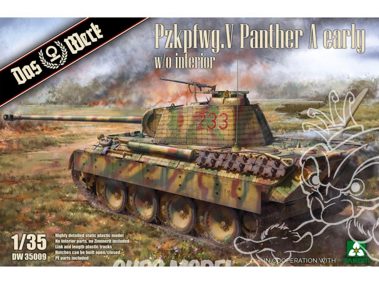 DAS WERK maquette militaire DW35009 Pzkpfwg. V Panther Ausf.A Early 1/35