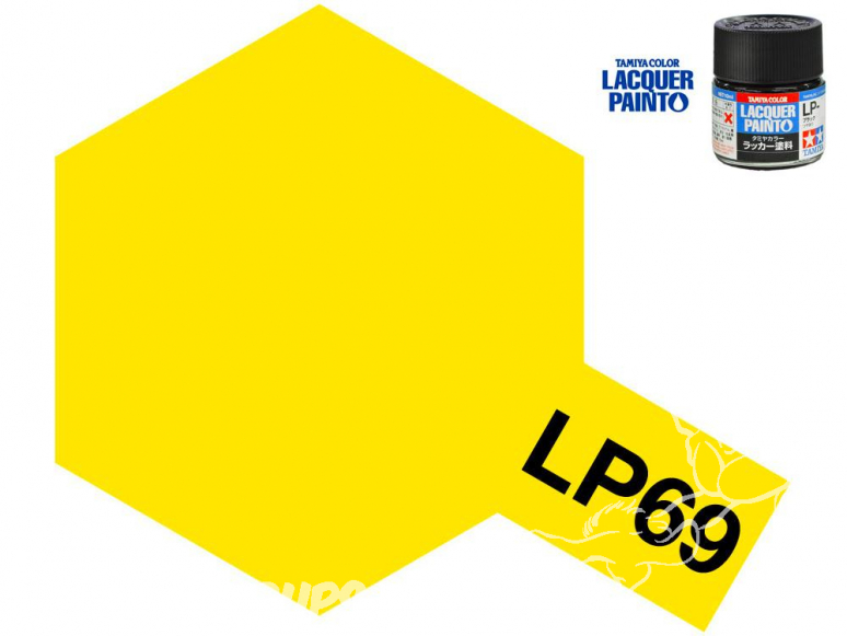 Peinture laque couleur Tamiya LP-69 Jaune Transparent 10ml