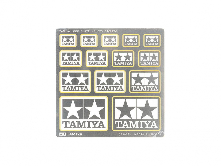 Tamiya 73023 PLAQUE DE LOGO TAMIYA (PHOTO-GRAVEE)