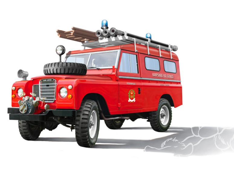 Italeri maquette voiture 3660 LAND ROVER POMPIERS 1/24