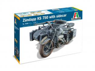 italeri maquette militaire 7406 ZUNDAPP KS 750 avec Sidecar 1/9