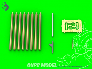 Master Model AM-32-115 P-47 Thunderbolt Ensemble de détails Blast Tubes .50 Browning et tube de Pitot 1/32