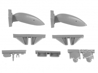 Cmk kit d'amelioration 4383 BLENHEIM Mk.I/II FA FINLANDAISES TRAIN D’ATTERRISSAGE SUR SKIS/ TYPES FIXES pour kit Airfix 1/48