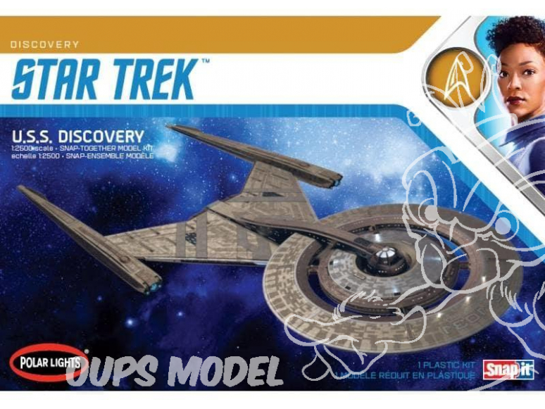 Polar Lights maquette 961 Star Trek U.S.S Discovery NCC-1031 1/2500