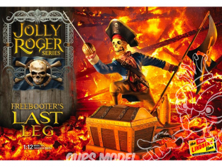 Lindberg maquette HL613 Jolly Roger dernière jambe 1/12