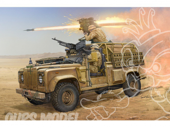 HOBBY BOSS maquette militaire 82447 Land Rover WMIK + Milan 1/35