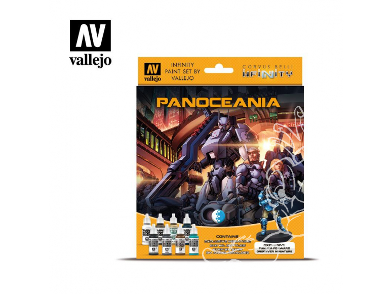 Vallejo Set Infinity 70231 Panoceania 8 pots de peintures 17ml
